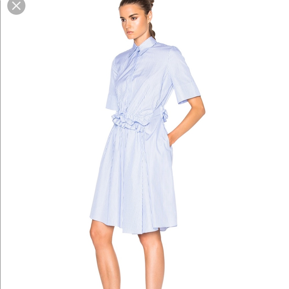Victoria Victoria Beckham Blue Shirt Dress